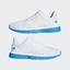 Adidas Mens CourtJam Bounce Tennis Shoes - White/Turquoise - thumbnail image 12