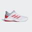 Adidas Mens Adizero Club Tennis Shoes - Shock Red/Cloud White - thumbnail image 1
