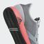 Adidas Mens Adizero Defiant Bounce Tennis Shoes - Light Granite/Shock Red