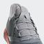 Adidas Mens Adizero Defiant Bounce Tennis Shoes - Light Granite/Shock Red - thumbnail image 8