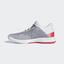Adidas Womens Adizero Club Shoes Tennis Shoes - Grey/Shock Red/Light Granite - thumbnail image 7