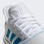 Adidas Womens GameCourt Tennis Shoes - White/Shock Cyan/Matte Silver - thumbnail image 9