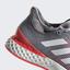 Adidas Mens Adizero Ubersonic 3 Tennis Shoes - Light Granite/White/Shock Red - thumbnail image 8