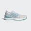 Adidas Mens Adizero Ubersonic 3 Parley Tennis Shoes - White/Blue Spirit - thumbnail image 1