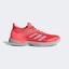 Adidas Womens Adizero Ubersonic 3 Tennis Shoes - Red/White - thumbnail image 1
