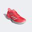 Adidas Womens Adizero Ubersonic 3 Tennis Shoes - Red/White - thumbnail image 4