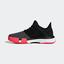 Adidas Kids SoleCourt XJ Tennis Shoes - Black/Red - thumbnail image 6