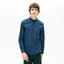 Lacoste Mens Check Cotton Shirt - Blue - thumbnail image 4