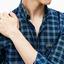 Lacoste Mens Check Cotton Shirt - Blue - thumbnail image 5