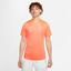 Nike Mens Rafa Challenger Short Sleeve Top - Orange - thumbnail image 1
