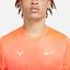 Nike Mens Rafa Challenger Short Sleeve Top - Orange - thumbnail image 3