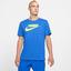 Nike Mens Dri-FIT Tennis T-Shirt - Game Royal/Volt - thumbnail image 3