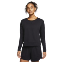 Nike Womens Yoga Long Sleeved Top - Black/Dark Smoke