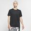 Nike Mens Pro Short Sleeve Top - Black/Dark Grey - thumbnail image 1