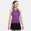 Nike Womens Dri-FIT Printed Tennis Tank - Purple/White - thumbnail image 1