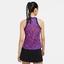 Nike Womens Dri-FIT Printed Tennis Tank - Purple/White