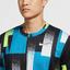 Nike Mens Dri-FIT Printed Tennis Top - Topaz Mist/Black/White - thumbnail image 4