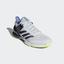 Adidas Mens Adizero Ubersonic 2.0 Tennis Shoes - Blue Tint/Frozen Yellow - thumbnail image 4