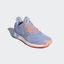 Adidas Womens Adizero Defiant Bounce Tennis Shoes - Blue/Orange