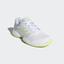 Adidas Womens Barricade Club Tennis Shoes - White/Blue/Yellow - thumbnail image 4