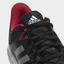 Adidas Mens Barricade Court 3 Tennis Shoes - Black/White - thumbnail image 7