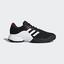Adidas Mens Barricade 2018 Tennis Shoes - Black/White - thumbnail image 1