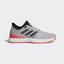 Adidas Mens Adizero Ubersonic 3.0 Tennis Shoes - Matte Silver/Red
