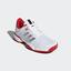Adidas Kids Barricade 2018 Tennis Shoes - White/Core Black/Red - thumbnail image 4
