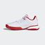 Adidas Kids Barricade 2018 Tennis Shoes - White/Core Black/Red - thumbnail image 6