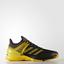 Adidas Mens Adizero Ubersonic 2.0 Tennis Shoes - Black/Yellow - thumbnail image 1