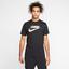 Nike Mens Dri-FIT Tennis T-Shirt - Black/Metallic Gold - thumbnail image 1