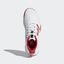 Adidas Womens Barricade 2018 Tennis Shoes - White/Red - thumbnail image 2