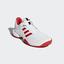 Adidas Womens Barricade 2018 Tennis Shoes - White/Red - thumbnail image 4
