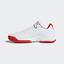 Adidas Womens Barricade 2018 Tennis Shoes - White/Red - thumbnail image 6