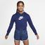 Nike Girls Sportswear Cropped Hoodie - Blue Void - thumbnail image 1