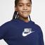 Nike Girls Sportswear Cropped Hoodie - Blue Void - thumbnail image 3