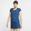Nike Womens Dri-FIT Short-Sleeve Tennis Top - Valerian Blue - thumbnail image 3