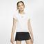 Nike Girls Dri-FIT Top - White - thumbnail image 1