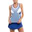 Lucky in Love Womens Kinetic Energy Tank - Cobalt - thumbnail image 1