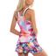 Lucky in Love Womens Techno Tropic Tank with Bra - Punch - thumbnail image 3