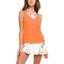 Lucky in Love Womens Bralette Tank - Orange Glow - thumbnail image 1