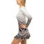 Lucky in Love Womens Pleat Is On Long Sleeve Top - Grey - thumbnail image 2