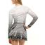 Lucky in Love Womens Pleat Is On Long Sleeve Top - Grey - thumbnail image 3