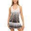 Lucky in Love Womens Pleat Night Tank - Grey - thumbnail image 1