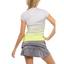 Lucky in Love Womens Turn Up The Pleat Short Sleeve Tee - Neon Yellow