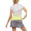 Lucky in Love Womens Turn Up The Pleat Short Sleeve Tee - Neon Yellow - thumbnail image 3