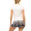 Lucky in Love Womens Pleated Short Sleeve Tee - White - thumbnail image 3