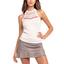 Lucky in Love Womens Sahara Tank  - White - thumbnail image 1