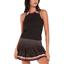 Lucky in Love Womens Cut Out Crop Tank - Black - thumbnail image 1