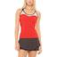 Lucky in Love Womens Crossover Tank - Crimson - thumbnail image 1